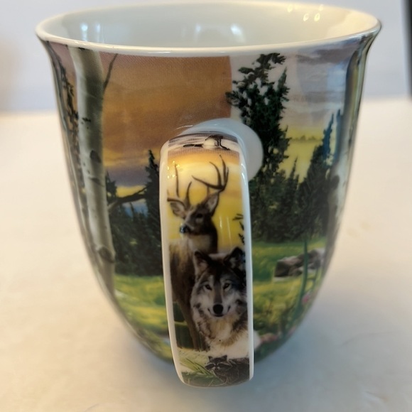 Oregon Deer Rams Wolf Oversize souvenir coffee mug - Picture 4 of 6